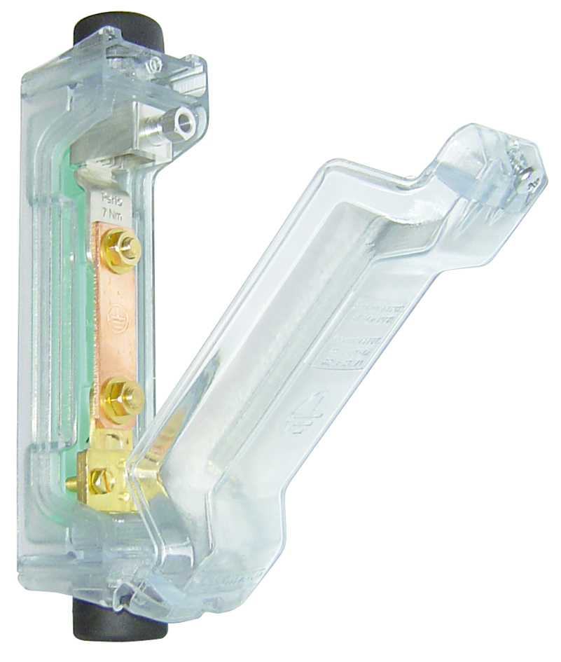 BARRETTE DE TERRE ALU AVEC BOITIER