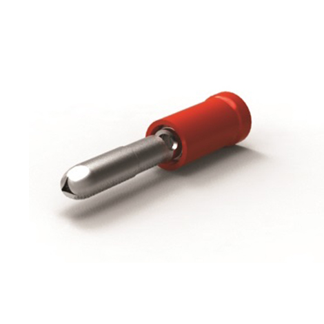 FICHE CYLINDRIQ MÂLE 4MM ROUGE